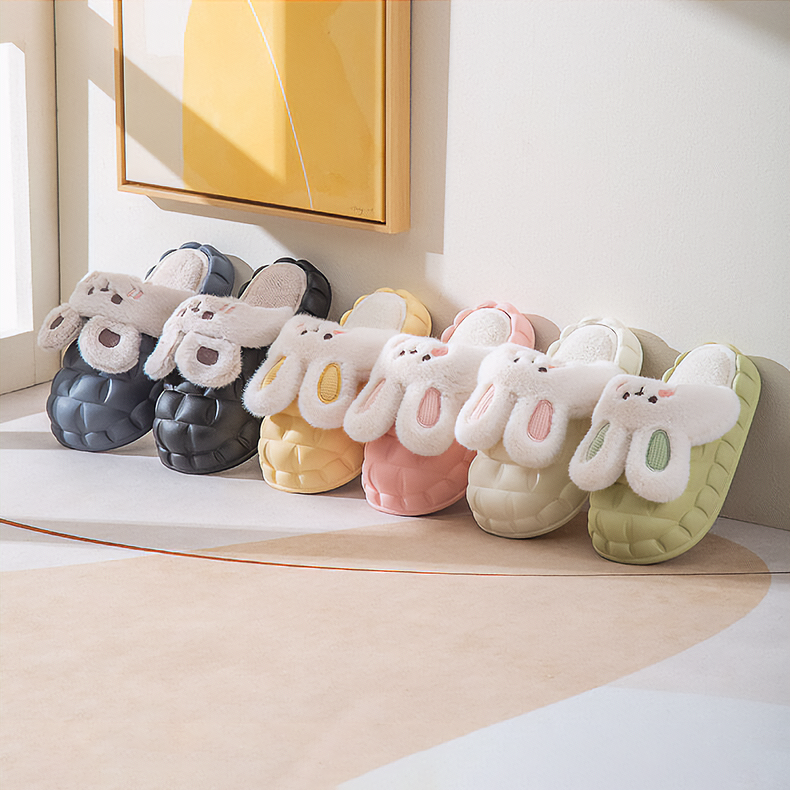 Bunny Waterproof Fluffy Winter Slippers MK18521 MK Kawaii Store