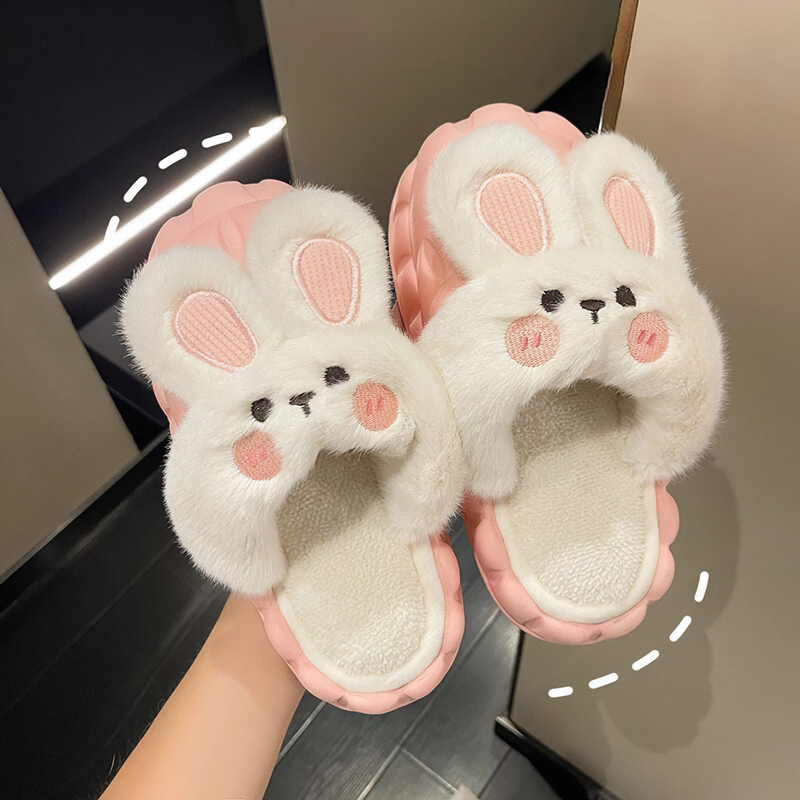 Bunny Waterproof Fluffy Winter Slippers MK18521 MK Kawaii Store