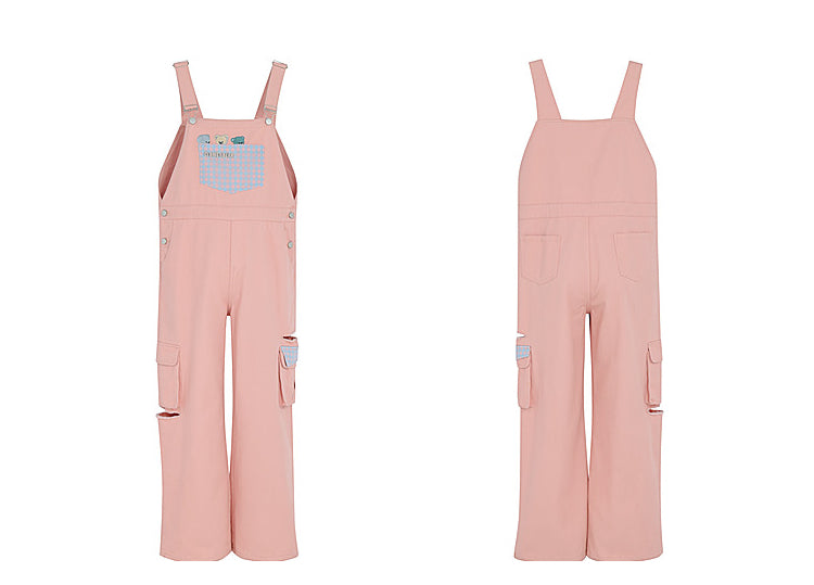 Soft Spring Pink Bears Overalls ON633 ONI