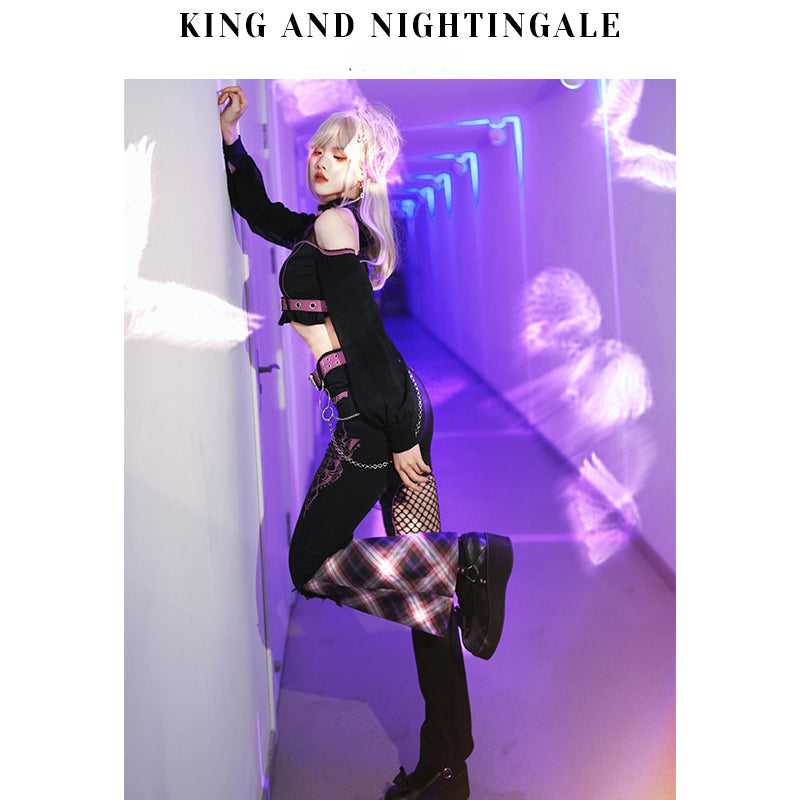 Kawaii Harajuku Black Pink Outfits ON812 ONI