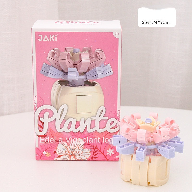 DIY Potted Plants Flowers Blocks Susan