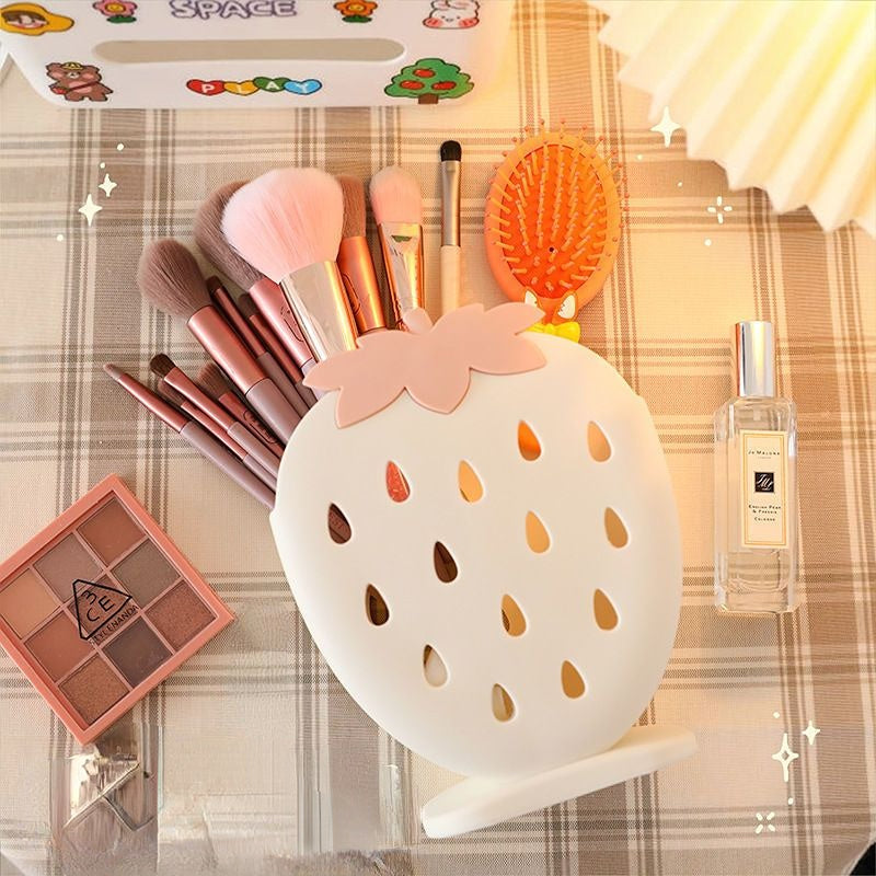 Strawberry Desktop Organizer Storage Bucket MK18667 Susan