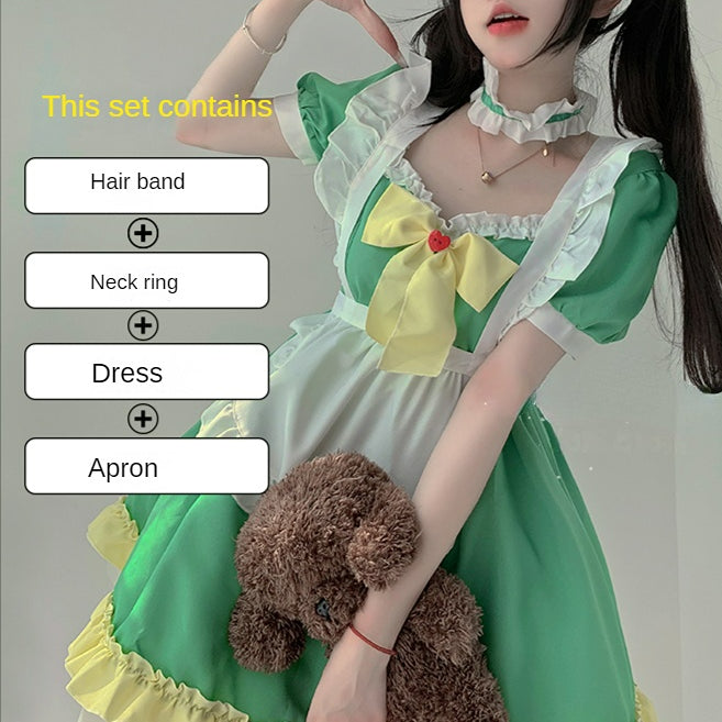 Kawaii Kawaii Green Spring Maid Dress ON652
