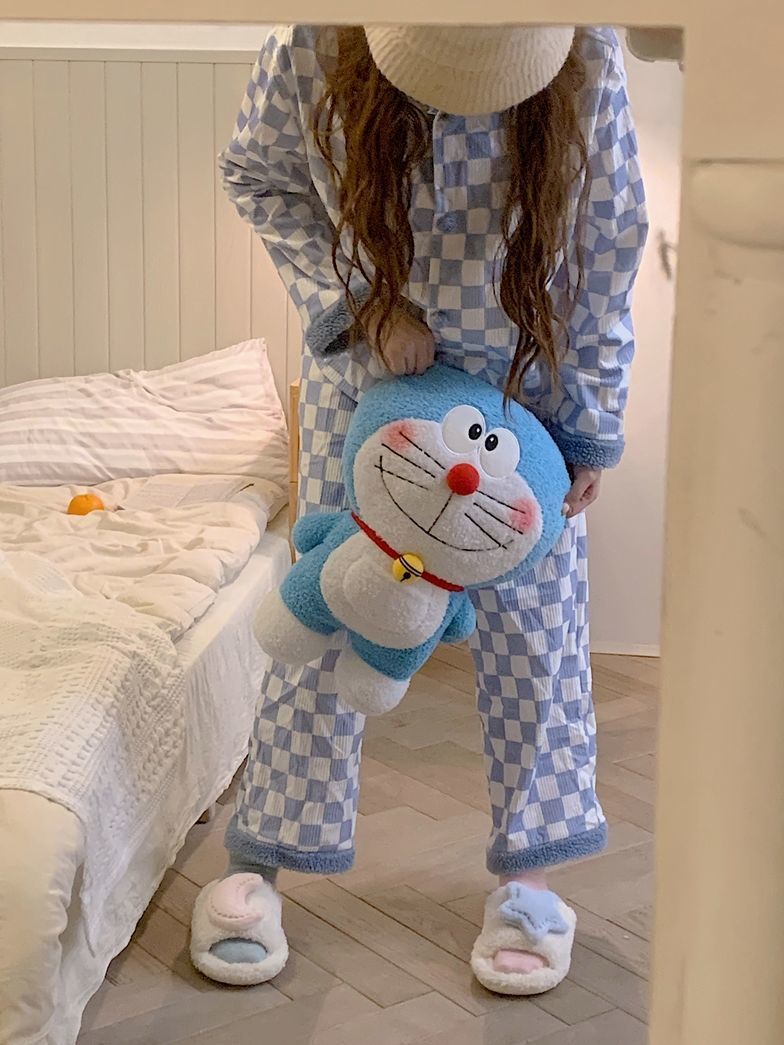 Cute Moon Star Plush Cotton Slippers MK19176 Susan