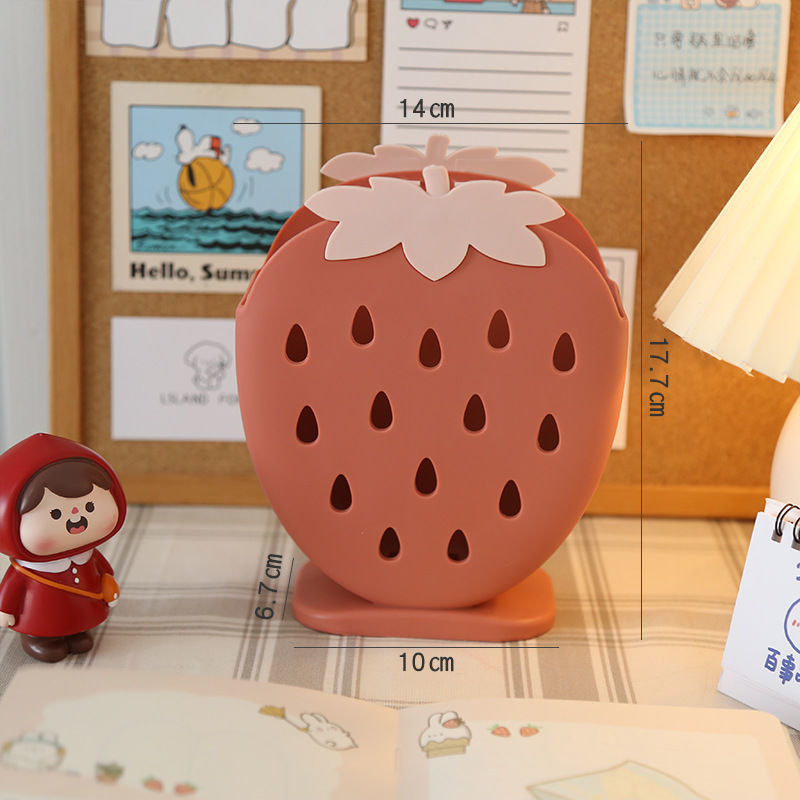 Strawberry Desktop Organizer Storage Bucket MK18667 Susan