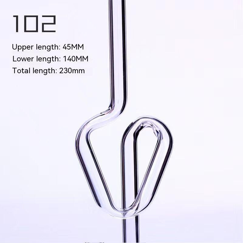 Love Shaped Glass Straw W382 MK Kawaii Store
