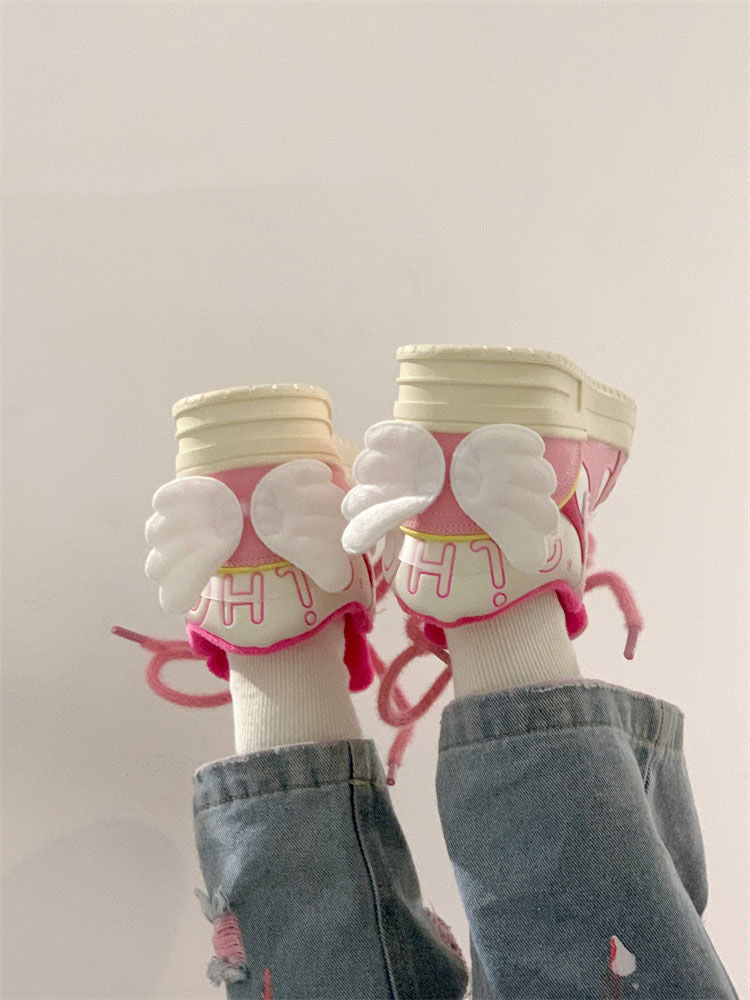 kawaii Angel Wings Sneakers Shoes - Kimi Kimi