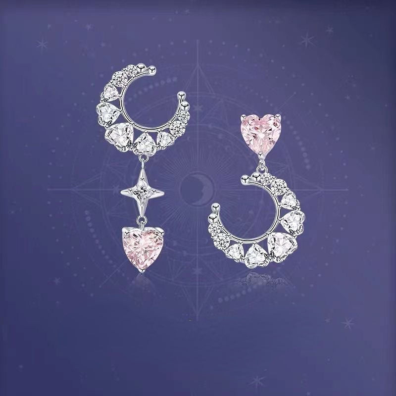 U Are My Moon and Heart Earring MK18736 Susan