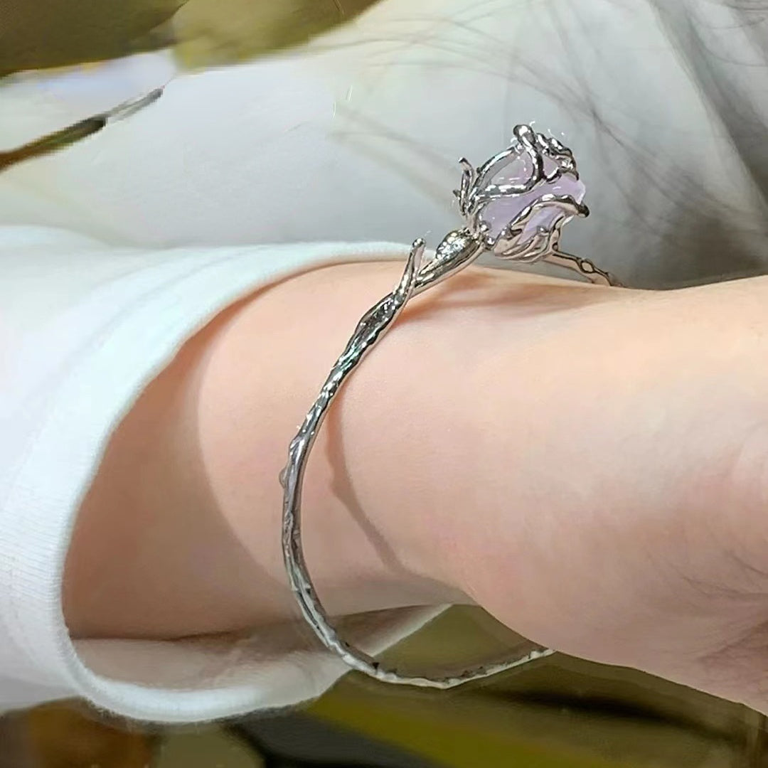 Stone Rose Adjustable Bracelet - Heartzcore Heartzcore