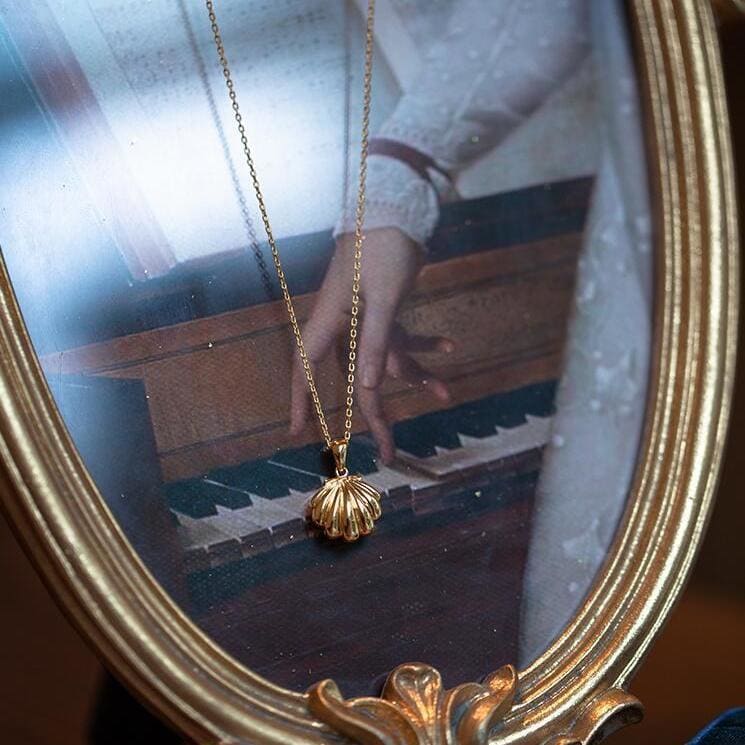 Gold Shell Charm Necklace MK Kawaii Store