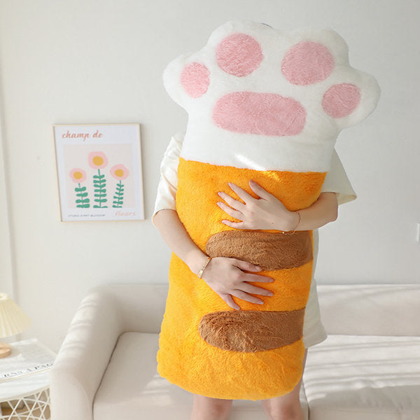 Cat Paw Long Throw Pillow MK Kawaii Store