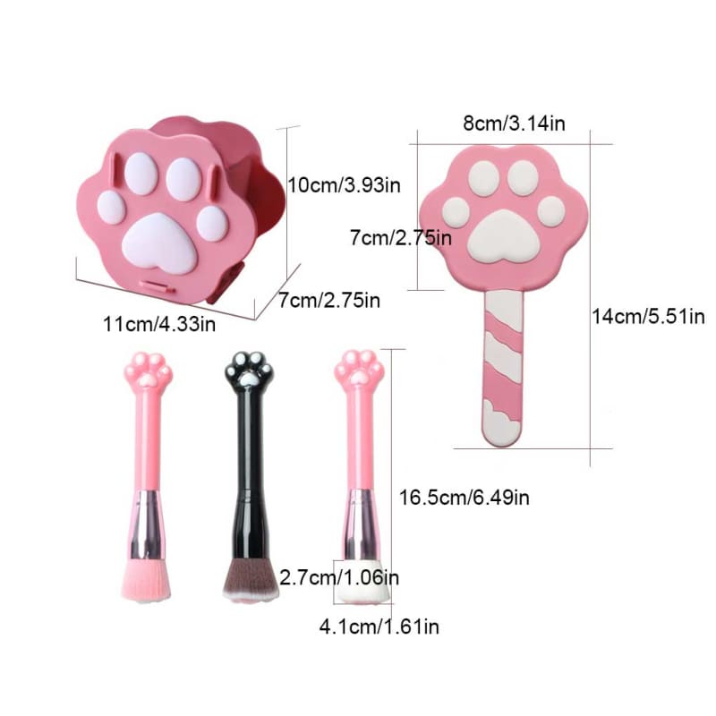 Kawaii Cat Paw Fluffy Makeup Brush ME65 MK Kawaii Store