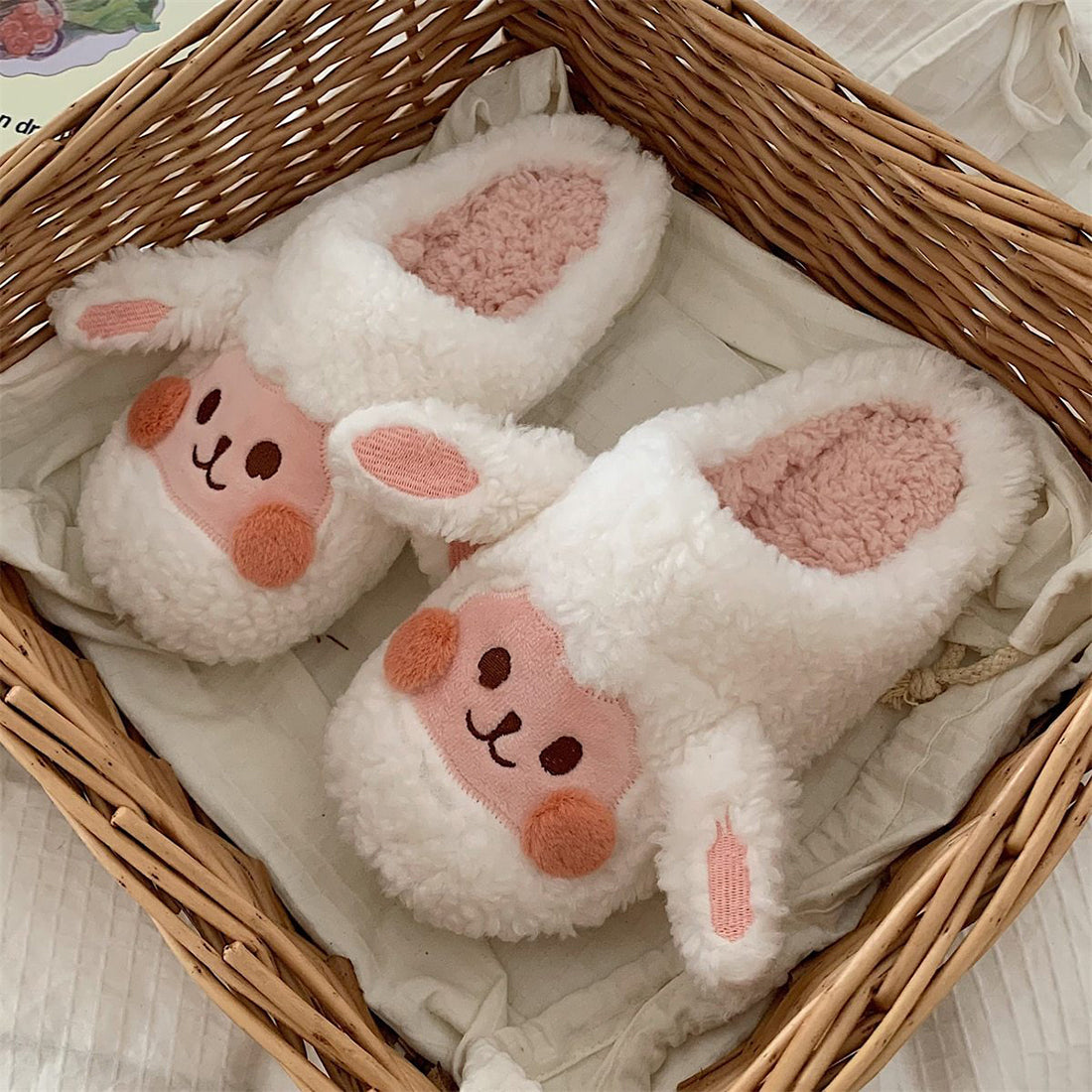 Goat Sheep Kawaii Fluffy Slipper MK18646 MK Kawaii Store